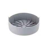 Hava Fritözü Silikon Izgara Tavası Aksesuarı Yuvarlak 19 cm Gri - 1
