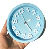 Yuvarlak 12cm Kırmızı Sessiz Dijital Stereo Çocuk ve Öğrenci Alarm Saati - 3