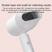 Orijinal Xiaomi Mijia H100 Negatif İyonlu Taşınabilir Elektrikli Saç Kurutma Makinesi Pembe ABD Fişli - 4
