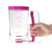 900ml Pembe Kek Hamuru Dağıtıcı Ölçü Kabı - 3