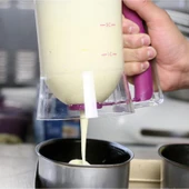 900ml Pembe Kek Hamuru Dağıtıcı Ölçü Kabı - 7