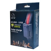 Orta ve Büyük Köpek Güneş Enerjili USB Şarjlı Kırmızı LED Işıklı Boyun Tasması 50-60cm - 12