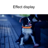 Orta ve Büyük Köpek Güneş Enerjili USB Şarjlı Kırmızı LED Işıklı Boyun Tasması 50-60cm - 11