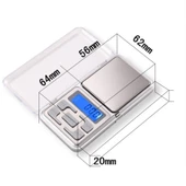 MH-100 Taşınabilir Mini Cep Dijital Hassas Terazi 500g 0.1g 1.6 inç LCD Ekranlı - 5