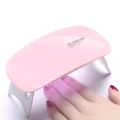 SUN Mini 2 6W UV LED USB Tırnak Kurutucu Lamba Pembe - 2