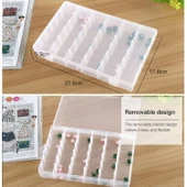 Büyük Plastik Organizer Kutusu 36 Bölmeli Takı Küpe ve Küçük Aksesuar Kutusu - 5