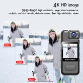 ZC M11 180 Derece Döner 4K HD Seyahat Kaydedici Wifi Versiyonu - 12