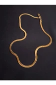 Paslanmaz 316L Çelik İtalyan Ezme Zincir Kolye (45 + 5 cm) - 1