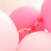 50 Adet Plastik Balon Zinciri Bağlama Aparatı Çift Delikli 5 Metre Latex Balon Modelleme Aracı - 3