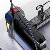 Güneş Enerjili Süper Parlak Su Geçirmez 8 LED Kamp Feneri - 8