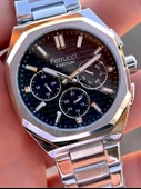 Ferrucci 2 Yıl Garantili Çelik Kordon İç Kadran Özellikleri Aktif 3 Atm Erkek Kol Saati EF.03372.05 thumbnail 4
