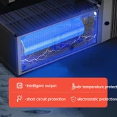 Güneş Enerjili Süper Parlak Su Geçirmez 8 LED Kamp Feneri - 6