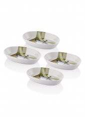 The Mia Blanche Çukur Servis Tabağı 4 lü Set 17x10 cm BLN0007 - 2