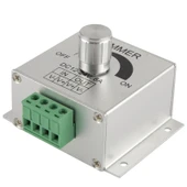 Alüminyum Tek Renk LED Dimmer Anahtarı 12-24V 8A Gümüş - 2