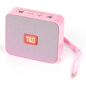 T G TG166 Renkli Taşınabilir Kablosuz Bluetooth Mini Hoparlör Pembe - 1