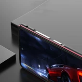Samsung Galaxy Note20 Ultra Alüminyum Alaşımlı Darbeye Dayanıklı Koruyucu Bumper Çerçeve Gri - 4
