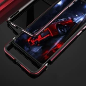 Samsung Galaxy Note20 Ultra Alüminyum Alaşımlı Darbeye Dayanıklı Koruyucu Bumper Çerçeve Gri - 6