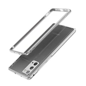 Samsung Galaxy Note20 Ultra Alüminyum Alaşımlı Darbeye Dayanıklı Koruyucu Bumper Çerçeve Gri - 1