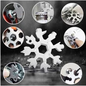 Çok Amaçlı Kar Tanesi Açacak Tornavida Anahtarlık Alyan thumbnail 1