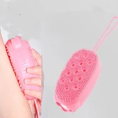 Süngerli Silikon Duş Fırçası - Peeling Banyo Kesesi - 5