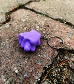 Pastel Mor Sevimli Muzip Anahtarlık Nah Anahtarlık thumbnail 3