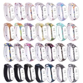 Xiaomi Mi Band 3 ve 4 Uyumlu Silikon Saat Kayışı Kafatası Desenli - 4