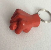Kiremit Renk Sevimli Muzip Anahtarlık Nah Anahtarlık - 2