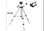 Tripod : Telefon ve Kamera Tutucu Ayak + Telefon Tutucu - 105Cm - 2