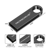 MicroDrive 16GB USB 2.0 Metal Su Geçirmez Yüksek Hızlı USB Bellek Siyah - 7