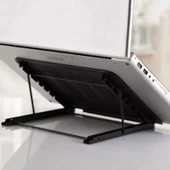 Taşınabilir Katlanabilir Metal Fileli Ayarlanabilir Laptop Standı Gri - 8