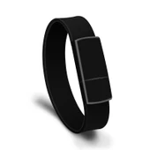 MicroDrive 128GB USB 2.0 Siyah Moda Bileklik USB Bellek - 1