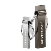 MicroDrive 4GB USB 2.0 Metal Anahtarlık USB Bellek Gri - 8