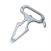 Mini Cep Boy Paslanmaz Çelik Çok Fonksiyonlu Kişisel Güvenlik ve Savunma Aracı - 1