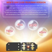 R SIM18 CLUB iOS Sistem için TMSI eSIM ICCID IPCC Entegre Kilit Açma Kartı - 4