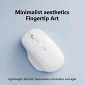 Inphic M1 2. Nesil Kablosuz Şarjlı Sessiz Ofis ve Ev Laptop Mouse Siyah 2.4G - 4