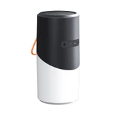 Kablosuz Bluetooth Hoparlör Siyah RGB Işıklı Su Geçirmez Stereo Atmosfer Işığı - 1