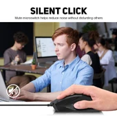Inphic PW1H Kablolu Sessiz Aydınlatmalı 6 Tuşlu Oyun Mouse Siyah - 8
