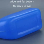 Ev Tipi Erkek İdrar Kabı 1200ml Plastik Kapaklı Beyaz - 6