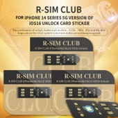 R SIM18 CLUB iOS Sistem için TMSI eSIM ICCID IPCC Entegre Kilit Açma Kartı - 2