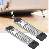 2li Görünmez Soğutucu Stand Yükseltici Ped Laptop Telefon Tablet Açık Gri - 1