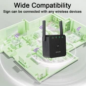 2.4G 300M Wifi Sinyal Güçlendirici 1 LAN Portlu ABD Prizli - 7