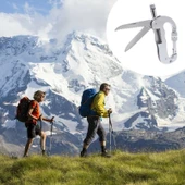 Çok Fonksiyonlu Katlanabilir Güvenlik Savunma Testere Karabina D Tipi LED Işıklı - 5
