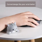 Sevimli Domuz Desenli Hafızalı Köpük Mouse Pad Bilek Destek Yastığı - 6