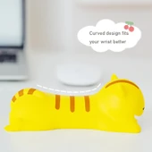 Sevimli Domuz Desenli Hafızalı Köpük Mouse Pad Bilek Destek Yastığı - 5