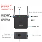 2.4G 300M Wifi Sinyal Güçlendirici 1 LAN Portlu ABD Prizli - 6