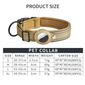 AirTag Uyumlu Reflektörlü Köpek Tasması Neopren Astarlı Small Boy Koyu Mavi - 7