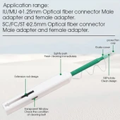 Fiber Optik Temizleme Kalemi Seti 2li 125mm LC MU ve 25mm SC ST FC Konnektörler için - 5