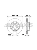 FREN DİSKİ ON HAVALI SUBARU IMPREZA 4X4 98-10 LEGACY 94-03 (260X5) - 1