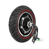 10 Inç 10x2.5 Elektrikli Scooter Off-road Kaymaz Katı Lastik 37mm Kanal - 6