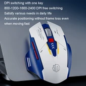 Inphic F9 Mecha Kablosuz Şarjlı Ofis ve Oyun Mouse 24G - 5